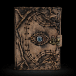 Brown Tan Book - Evil Eye Decor - 160 Deckle Edges Pages - 17x12.5cm