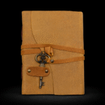 Oiled Tan Leather & Key - 200 pages - 13x18cm