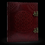 Huge Flower of Life Leather Book 10x13 (200 pages)