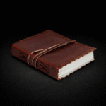 Leather Book of Thoughts with Wrap Notebook (15x10")