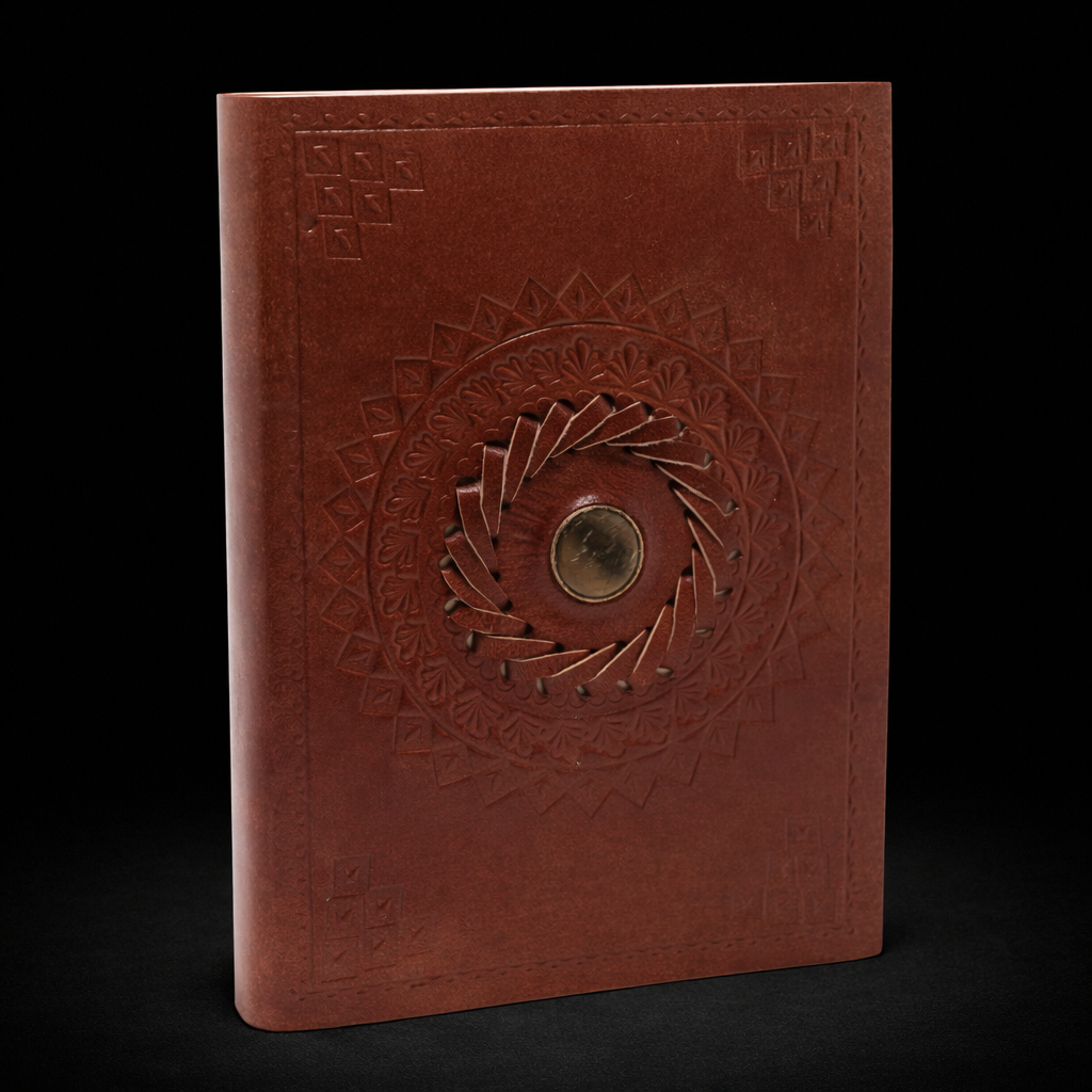 ChatGPT Image 5 янв. 2026 г., 15_23_17 Leather Tigereye Notebook 17x12 cm - Image 1