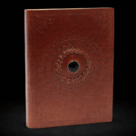 Leather Black Onyx Notebook 17x12 cm