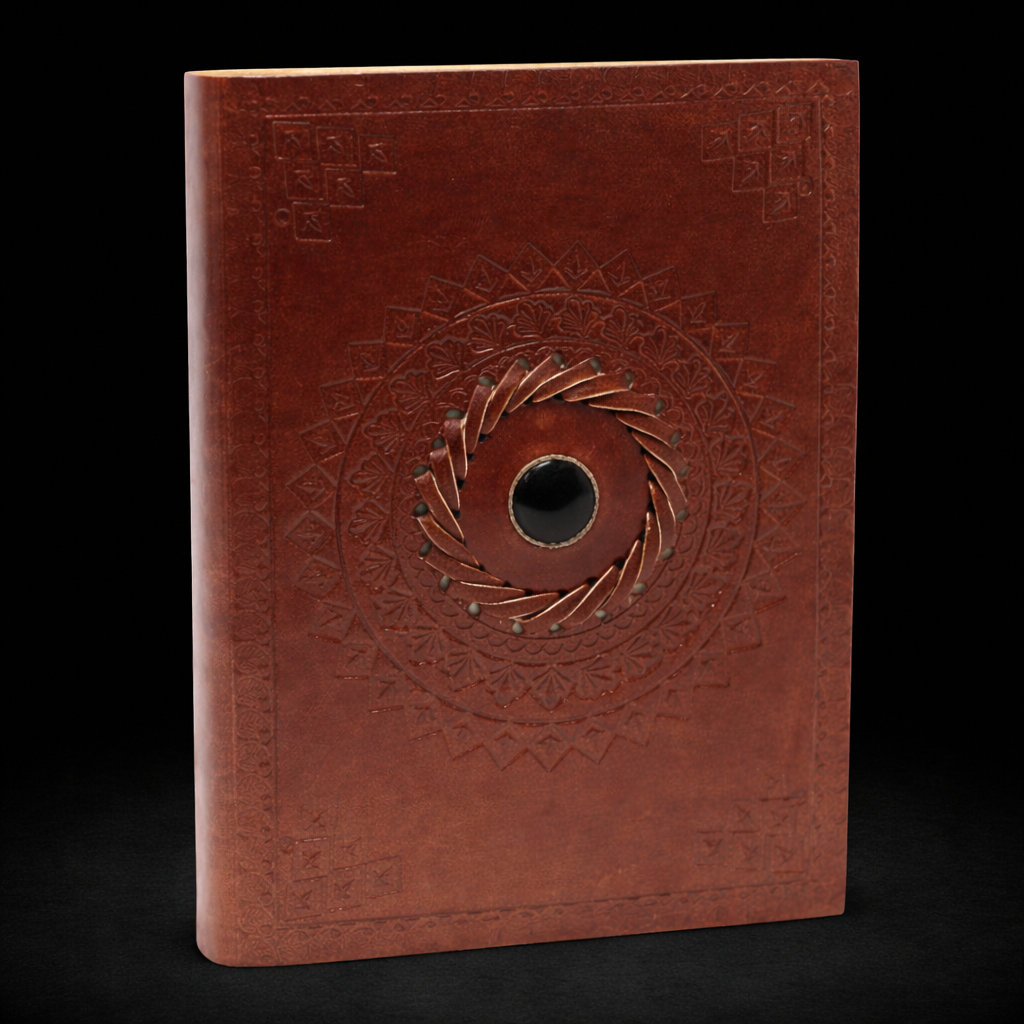 ChatGPT Image 5 янв. 2026 г., 15_24_54 Leather Black Onyx Notebook 17x12 cm - Image 1