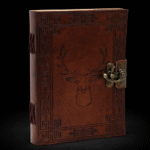 Leather Stag Notebook  (20x15 cm)