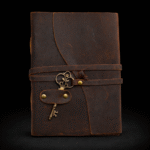 Oiled Leather & Key - 200 pages decle-edged - 13x18cm