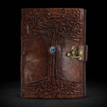 Black Tan Book - Evil Eye Decor - 160 Deckle Edges Pages - 17x12.5cm