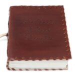 Leather Book of Thoughts with Wrap Notebook (15x10") - Image 4