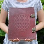 Huge Flower of Life Leather Book 10x13 (200 pages) - Image 3