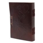 Leather World Map & Stitching Notebook (18x13 cm) - Image 2