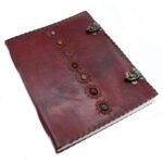 Huge 7 Chakra Leather Book - 10x13 (200 pages) - Image 2
