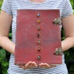 Huge 7 Chakra Leather Book - 10x13 (200 pages) - Image 3