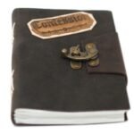 Leather Black Confessions with Lock Notebook (18x13 cm) - Image 3