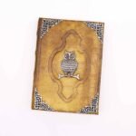 Heafty Coffee Tan Book - Zinc Owl Decor - 200 Deckle Edges Pages - 26x18cm - Image 2