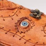 Light Brown Tan Book - Evil Eye Decor - 160 Deckle Edges Pages - 17x12.5cm - Image 2