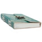 Leather Green Peace with Lock Notebook (18x13 cm) - Image 4