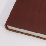Lrg Dark Tan Daily Note Book - 100 Lined Pages - 20x15cm - Image 2