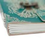 Leather Green Peace with Lock Notebook (18x13 cm) - Image 8